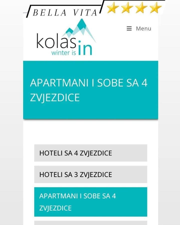 Apartman Bella Vita Lejlighed Kolašin Eksteriør billede